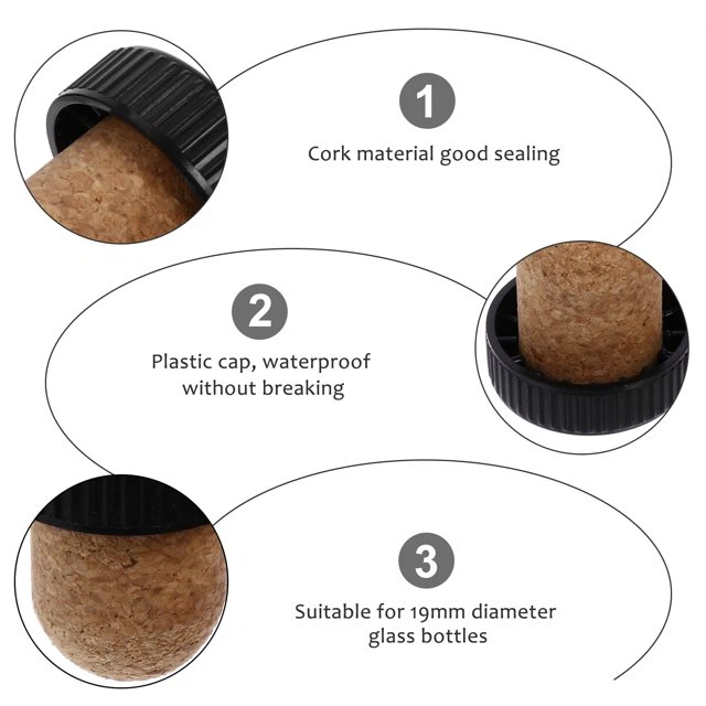 T Type Plastic Top Cork stopper T Type Plastic Top Cork stopper